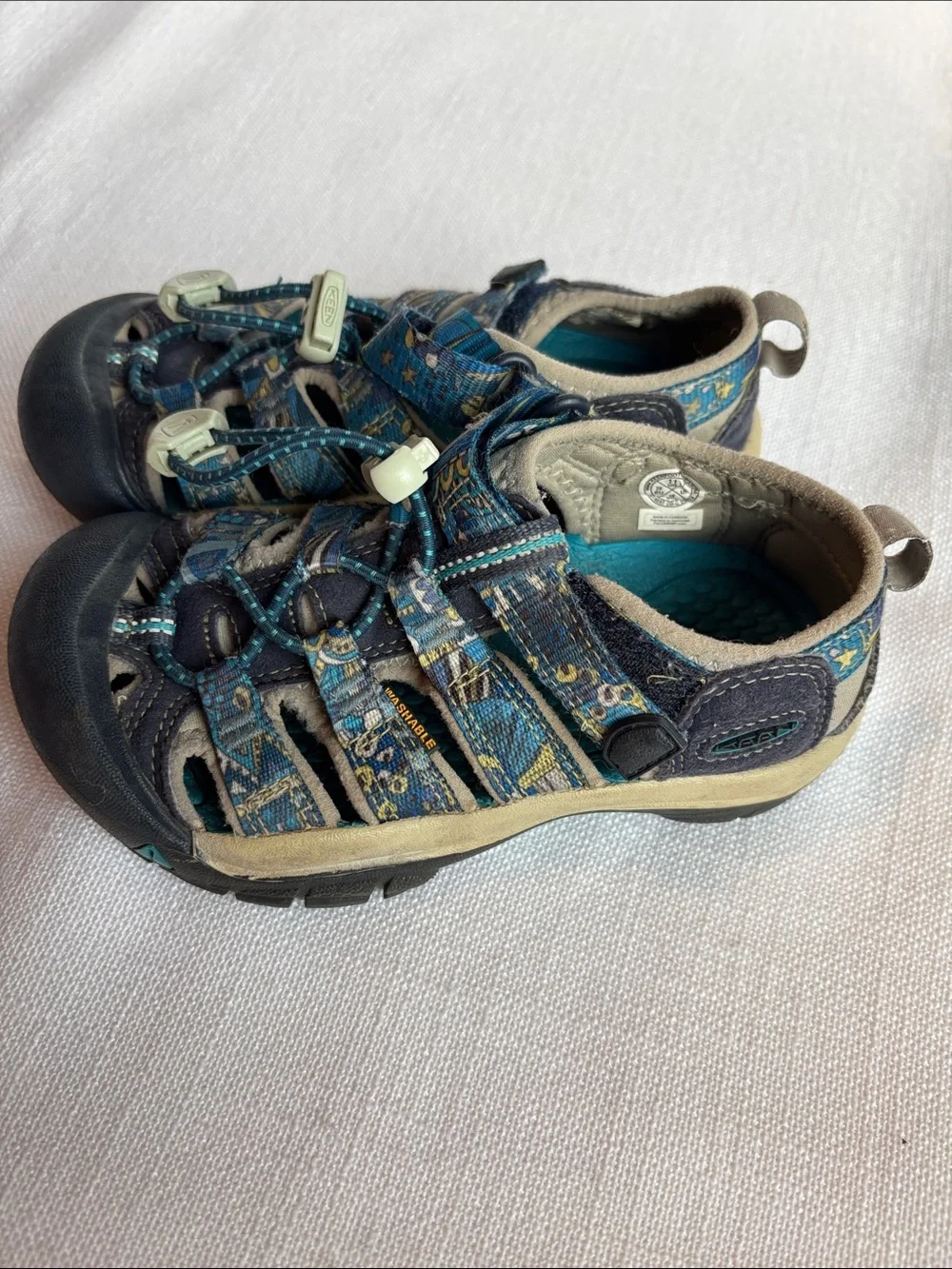 Keen Kids Teal and Navy Closed-Toe Adventure Sandals